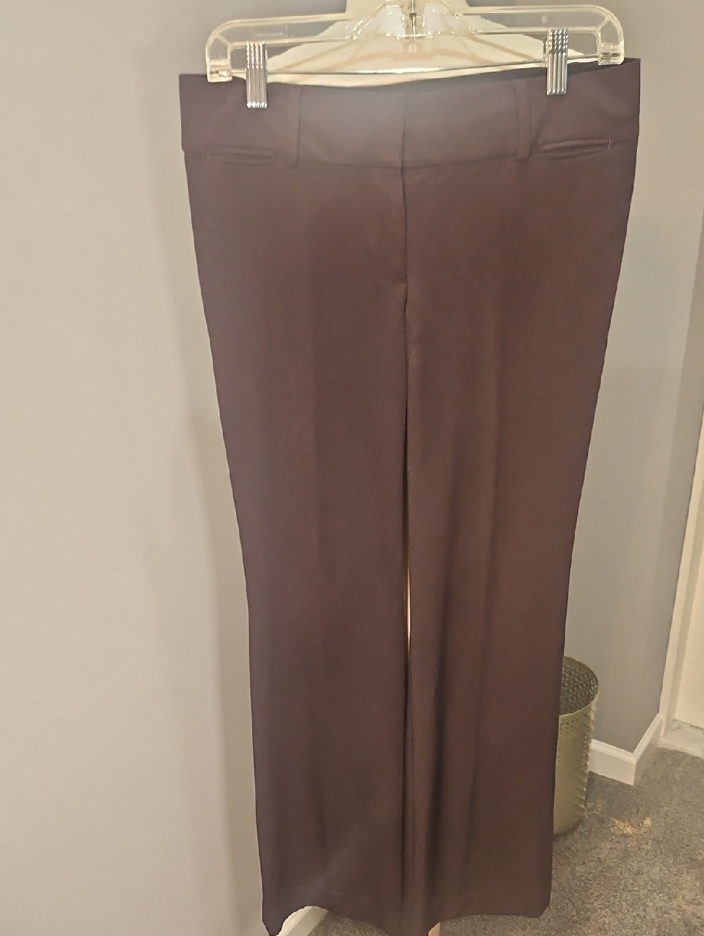 LOFT Women's Eggplant Straight-Leg Dress Pants